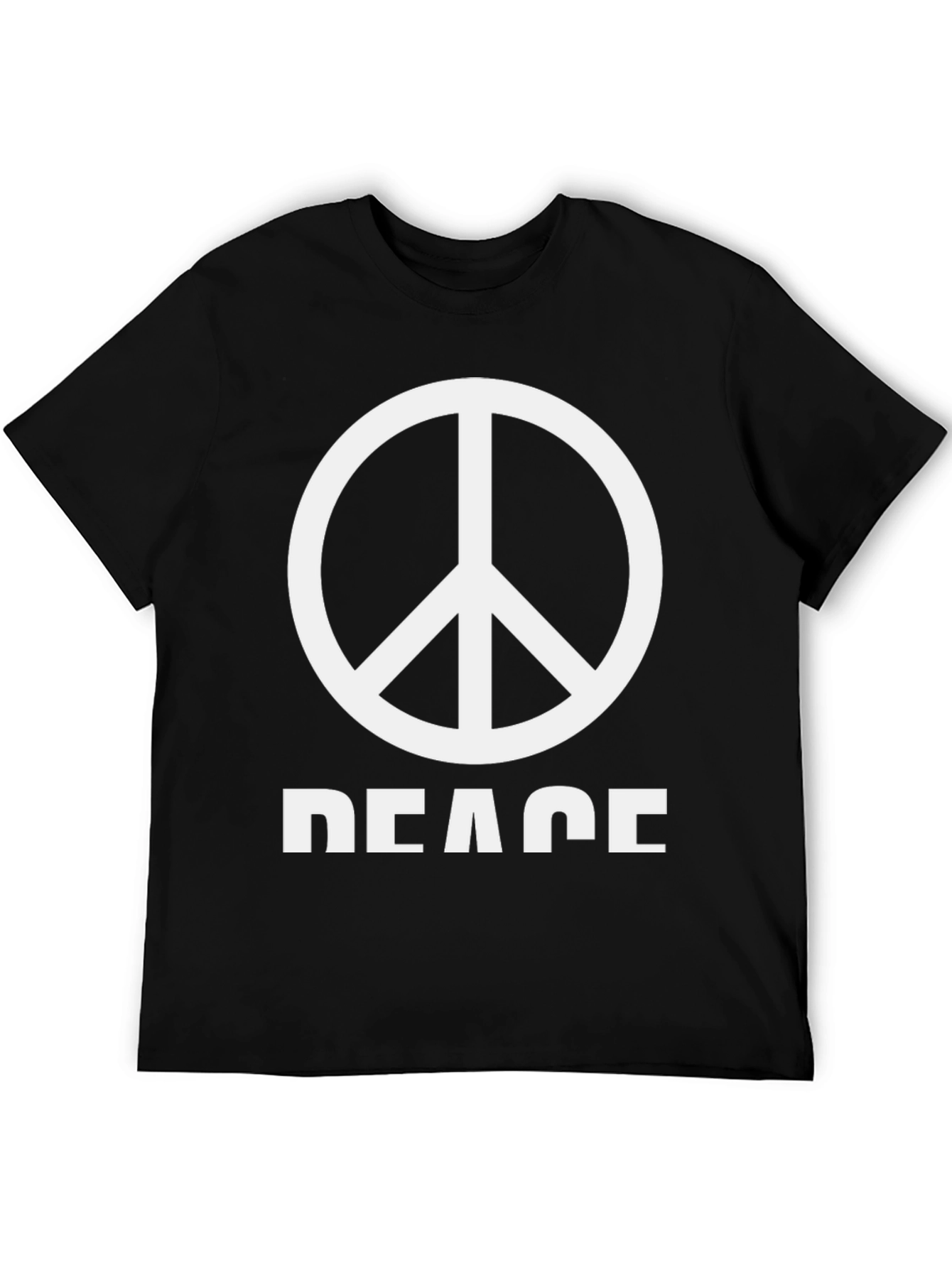 Peace Sign T-Shirt - Black Graphic Tee