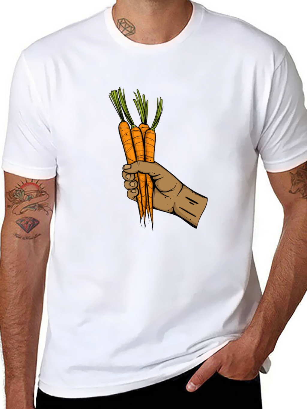 Carrot Hand Graphic Tee