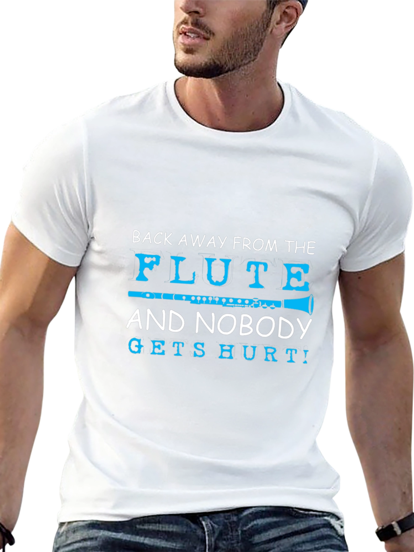 Funny Flute Player T-Shirt