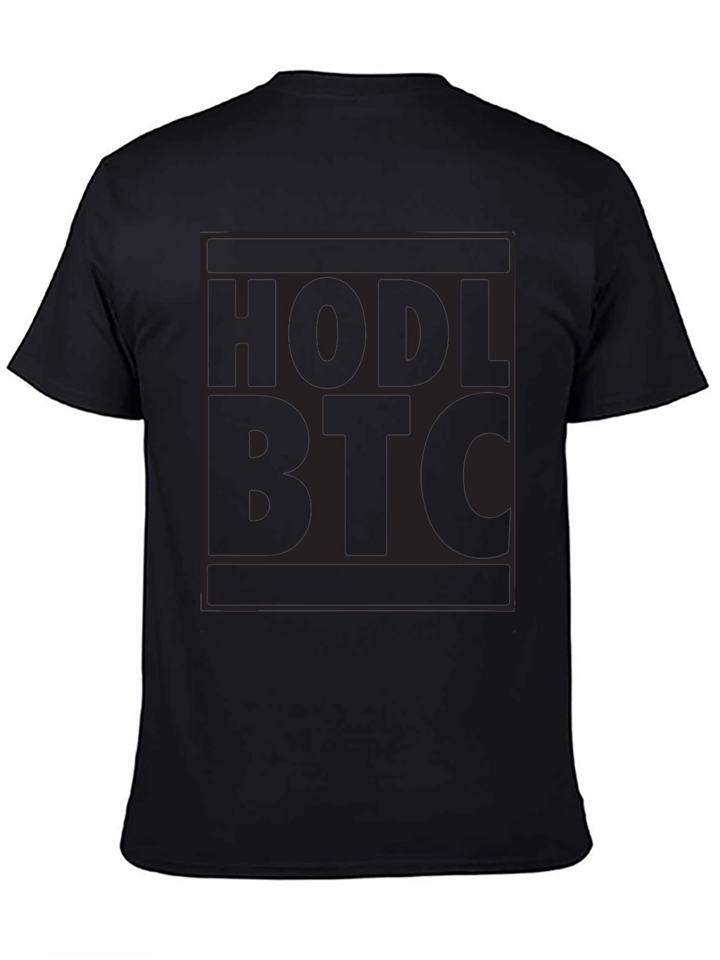HODL BTC Black T-Shirt Crypto Bitcoin Investor Tee