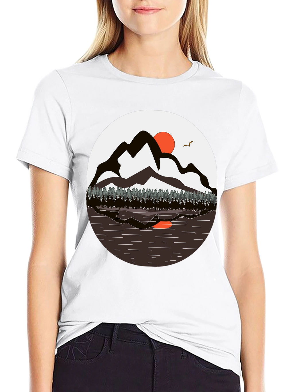 Mountain Sunset T-Shirt - Nature Graphic Tee