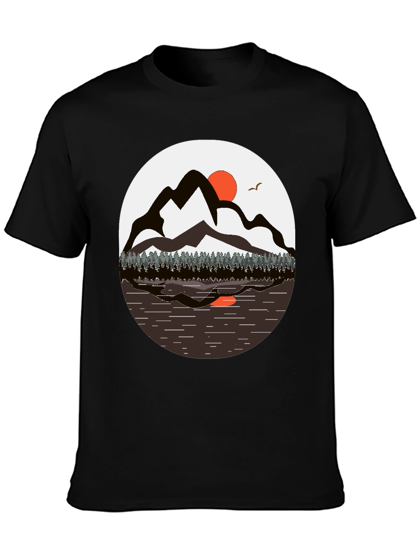 Mountain Sunset T-Shirt - Nature Graphic Tee