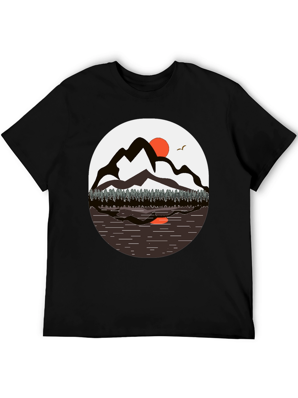 Mountain Sunset T-Shirt - Nature Graphic Tee