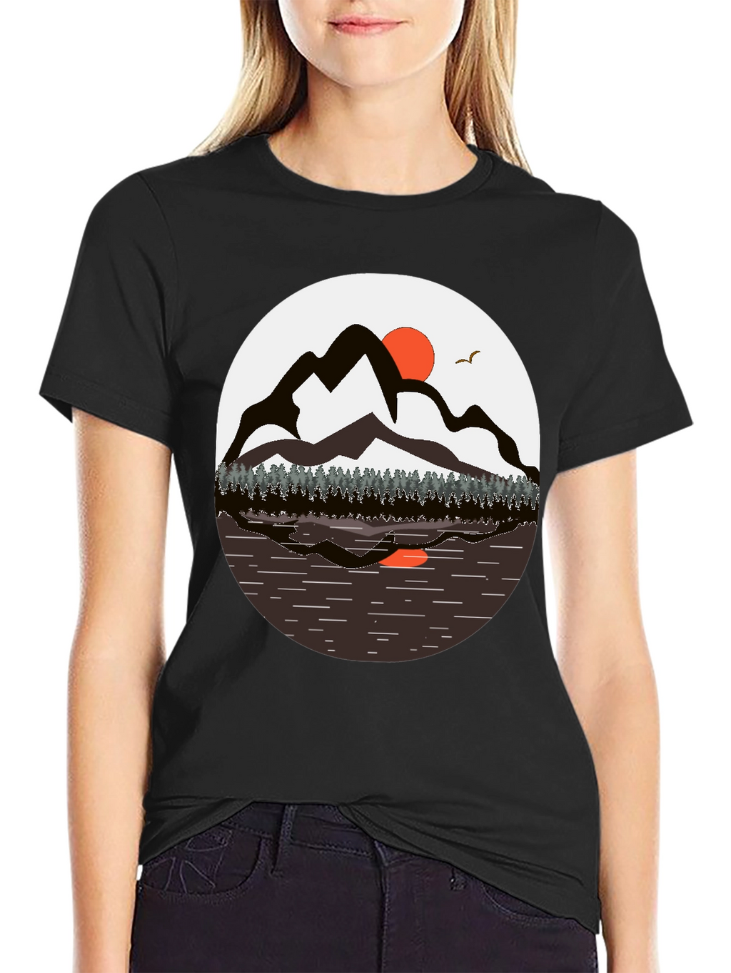 Mountain Sunset T-Shirt - Nature Graphic Tee