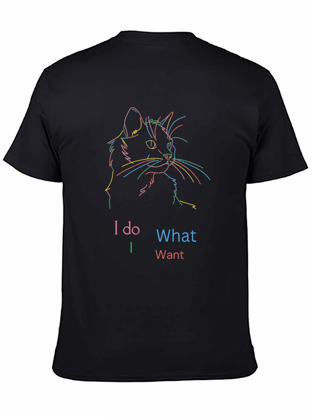 I Do What I Want Cat Graphic T-Shirt