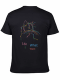 I Do What I Want Cat Graphic T-Shirt