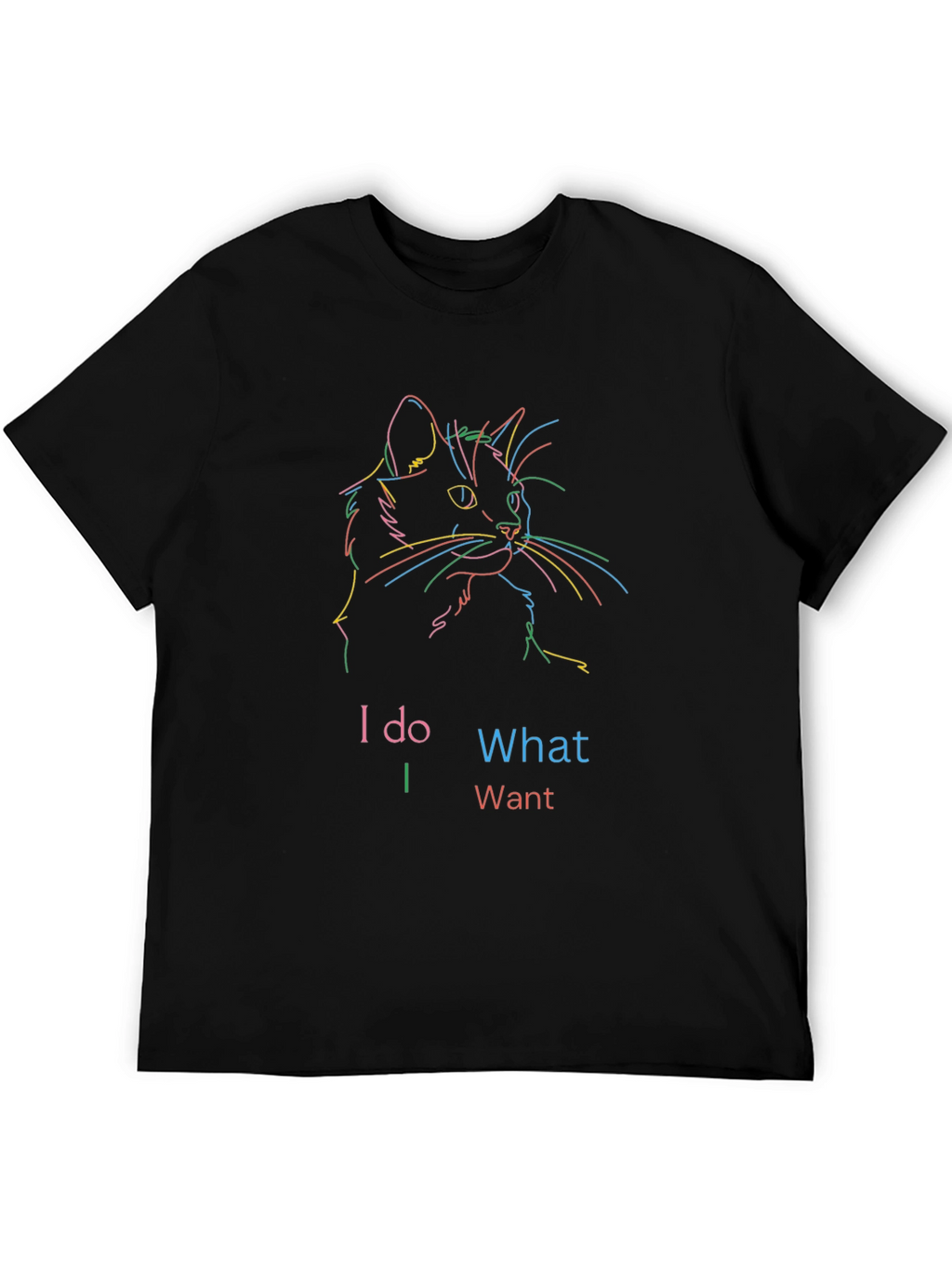 I Do What I Want Cat Graphic T-Shirt
