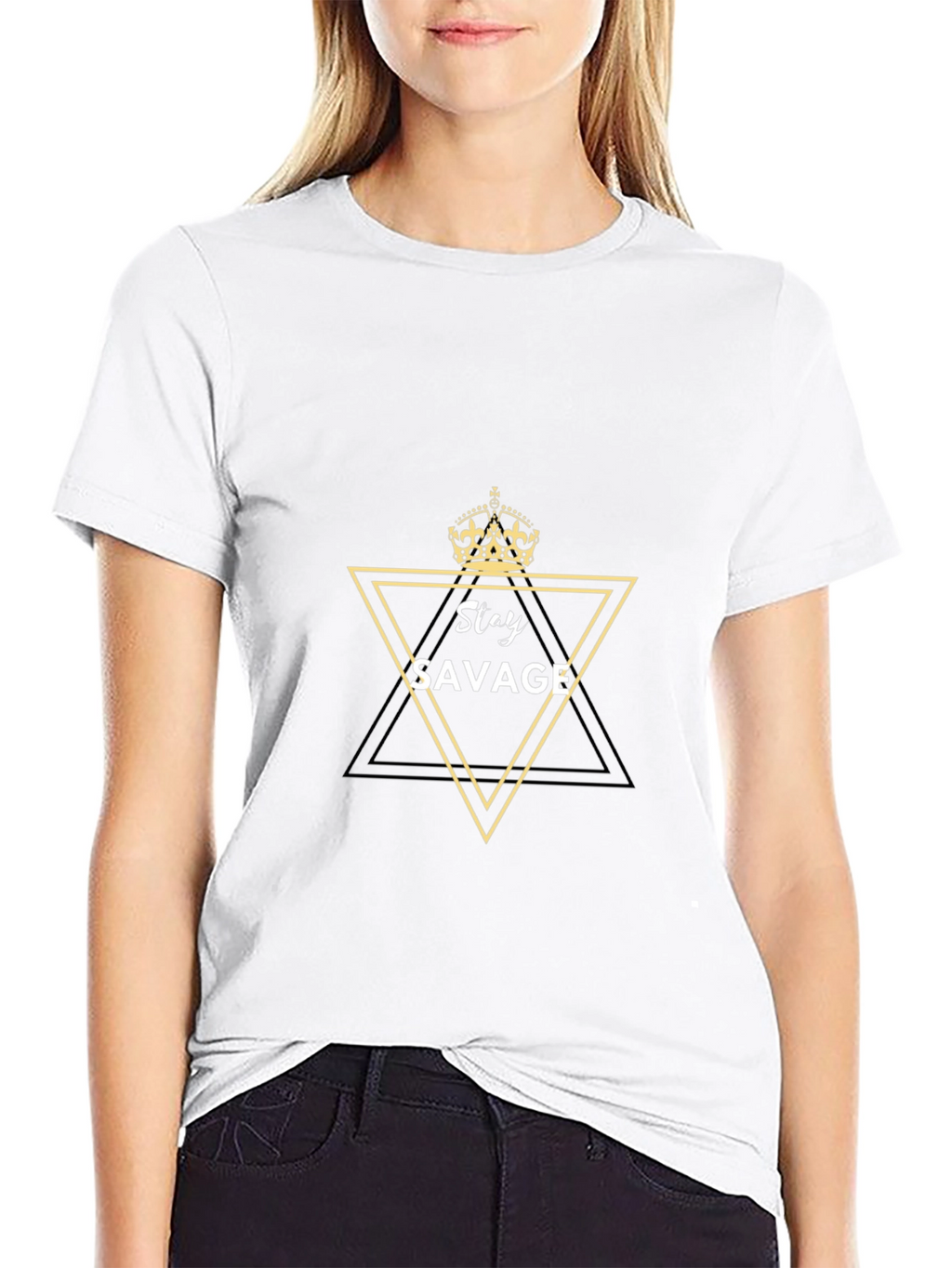Stay Savage Black Graphic Tee