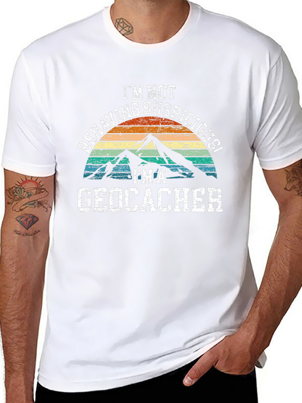 Geocacher T-Shirt - Im Not Behaving Suspiciously