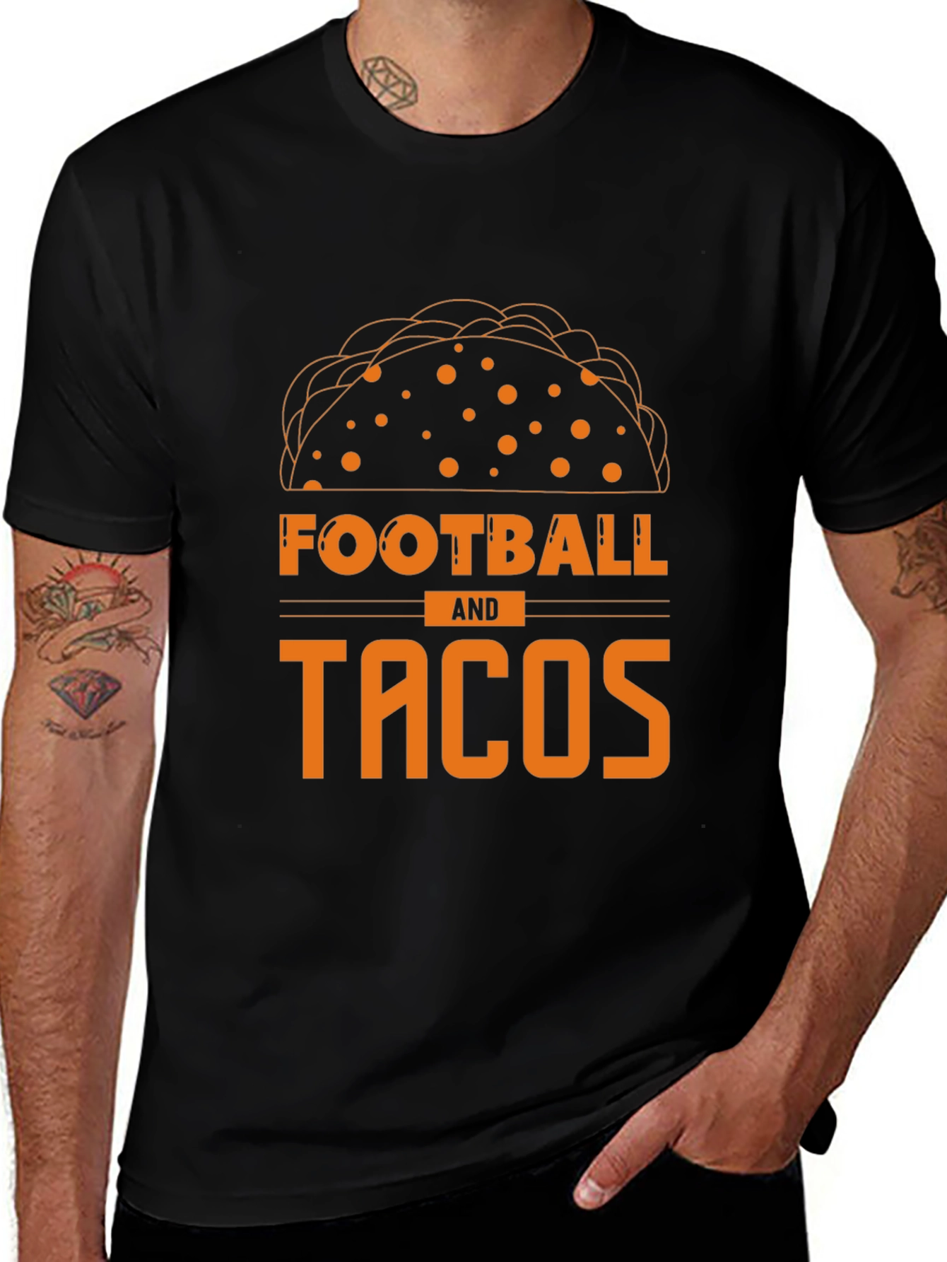 Football and Tacos Graphic Tee
