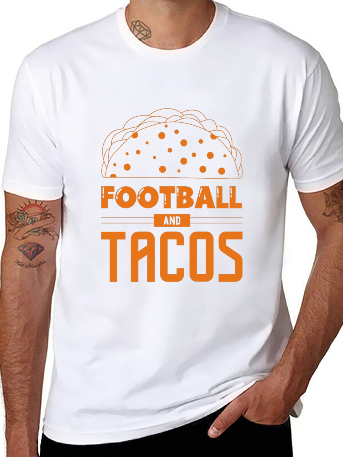 Football and Tacos Graphic Tee