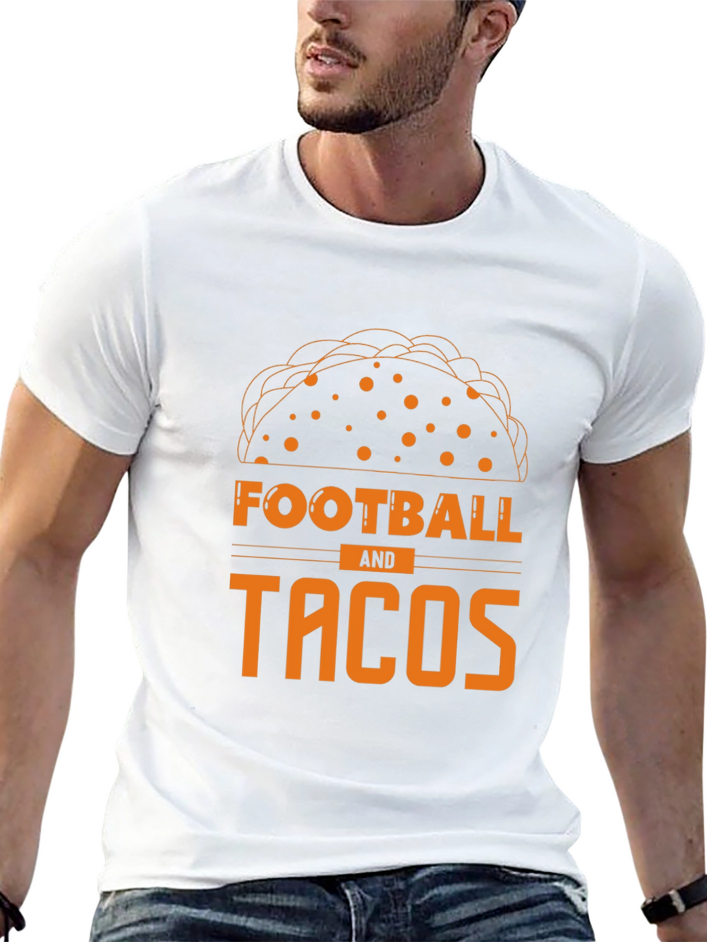 Football and Tacos Graphic Tee