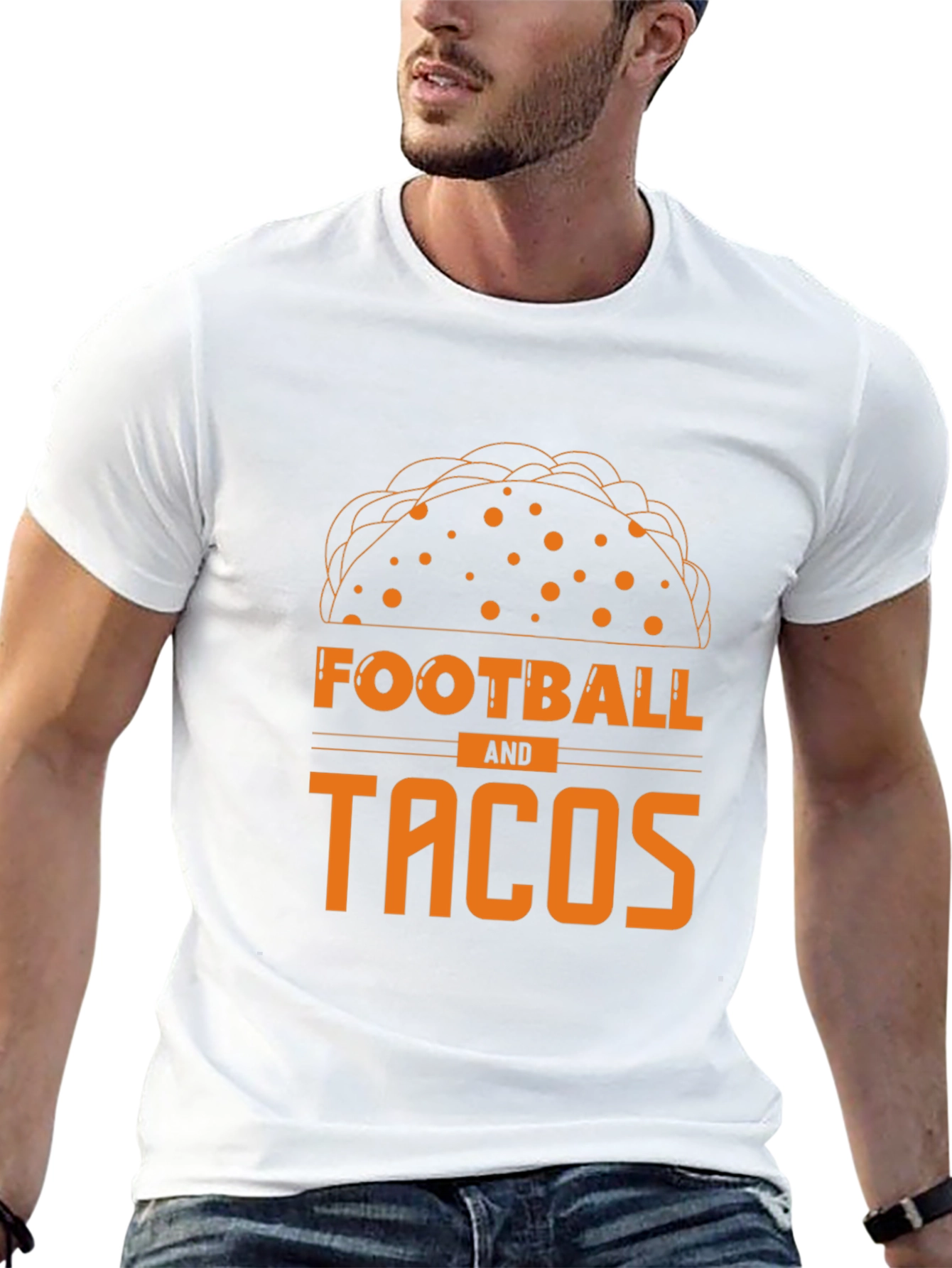 Football and Tacos Graphic Tee
