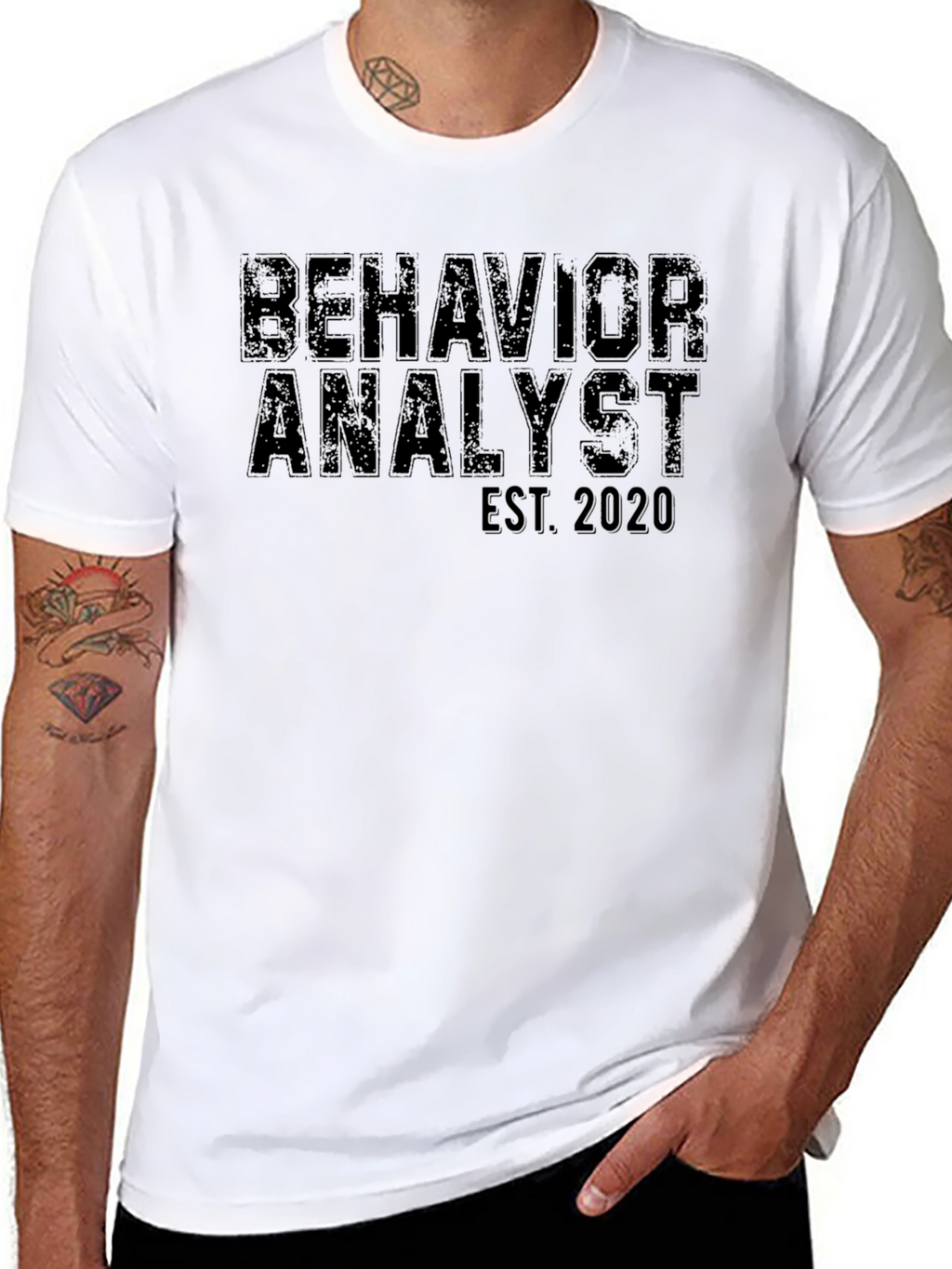 Behavior Analyst Est. 2020 Black T-Shirt