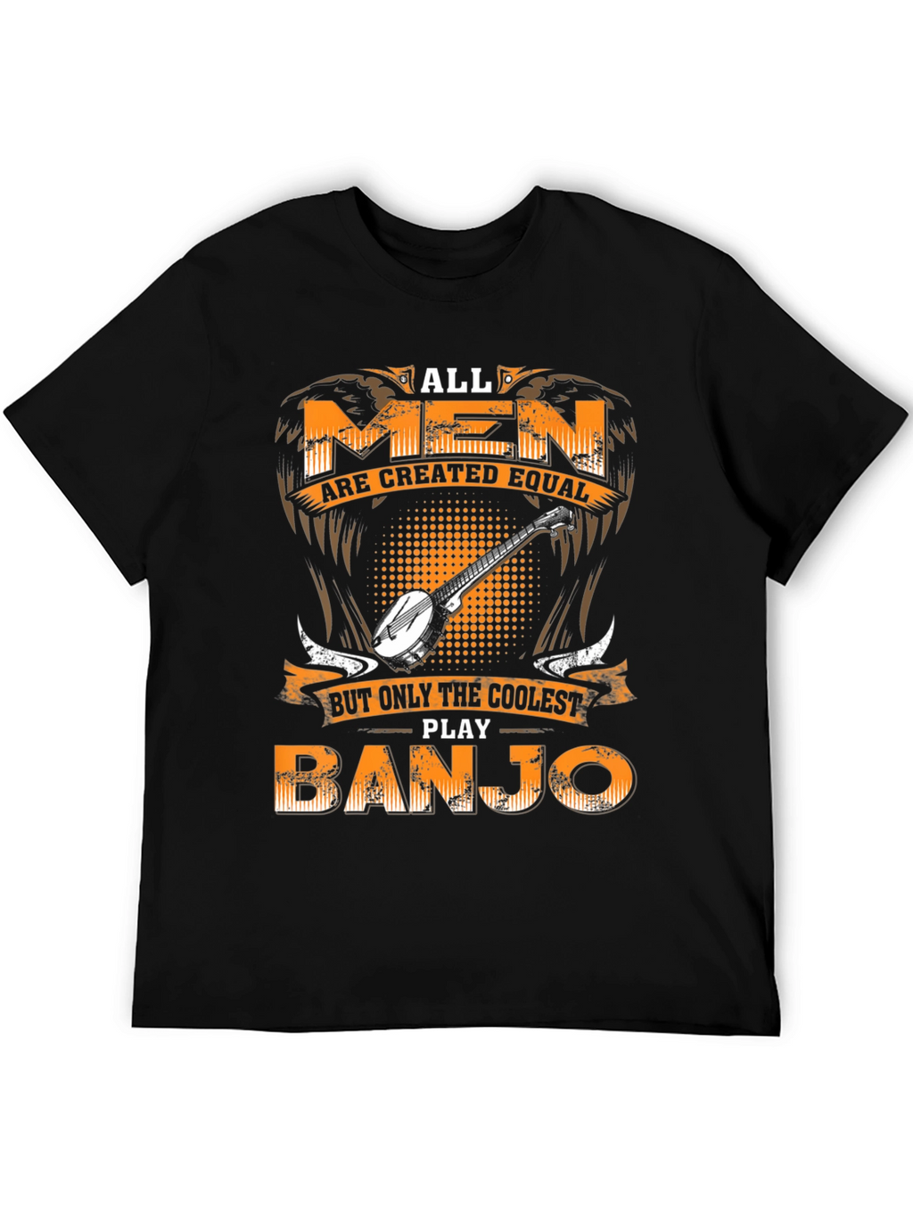 Coolest Banjo Player Black T-Shirt