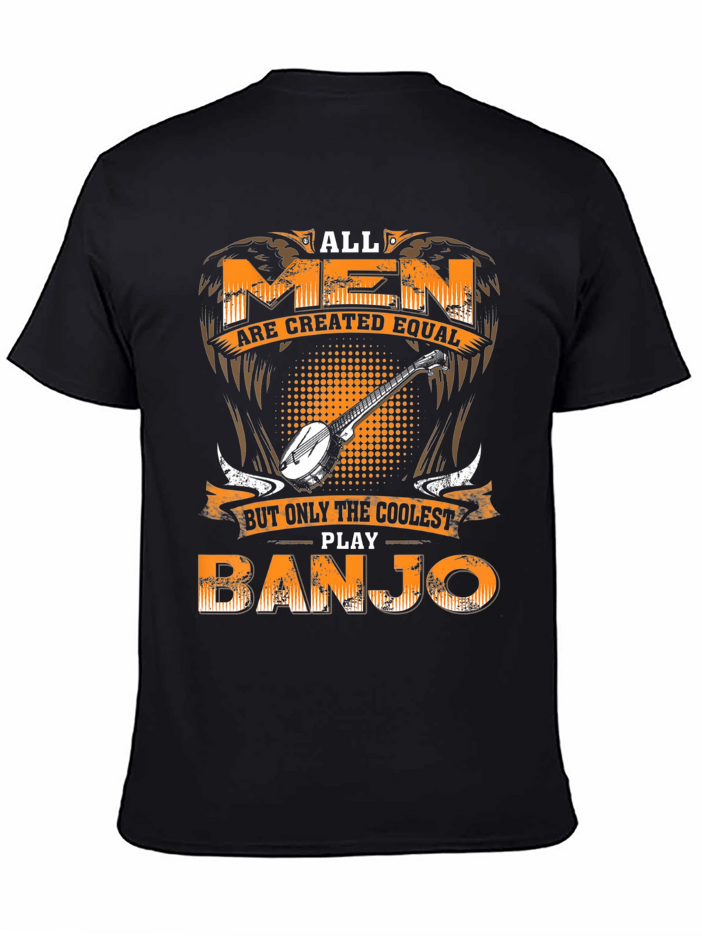 Coolest Banjo Player Black T-Shirt