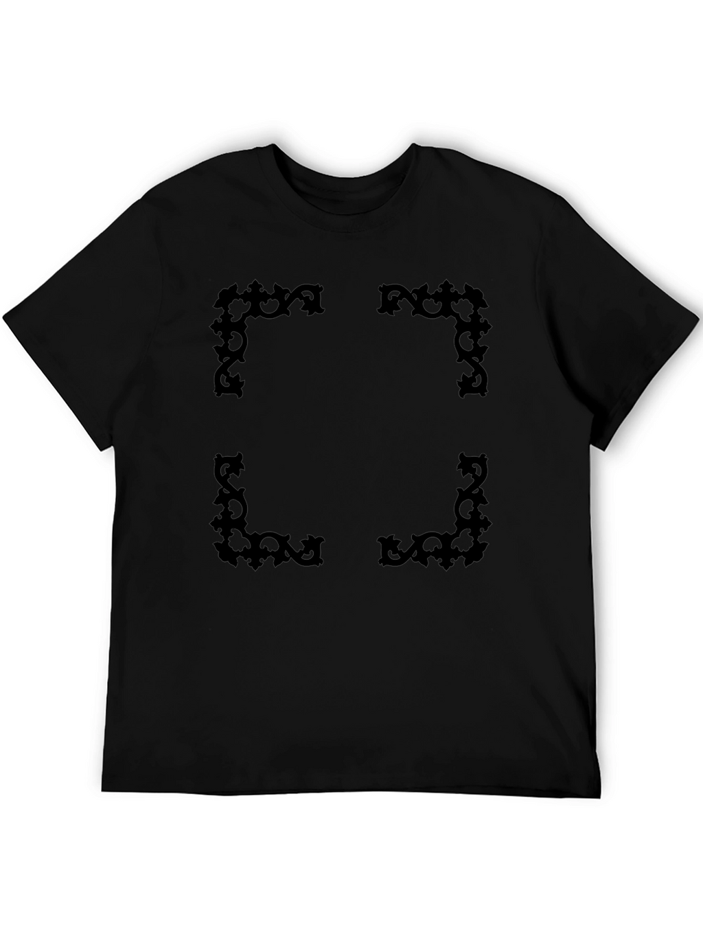 Elegant Framed Black T-Shirt