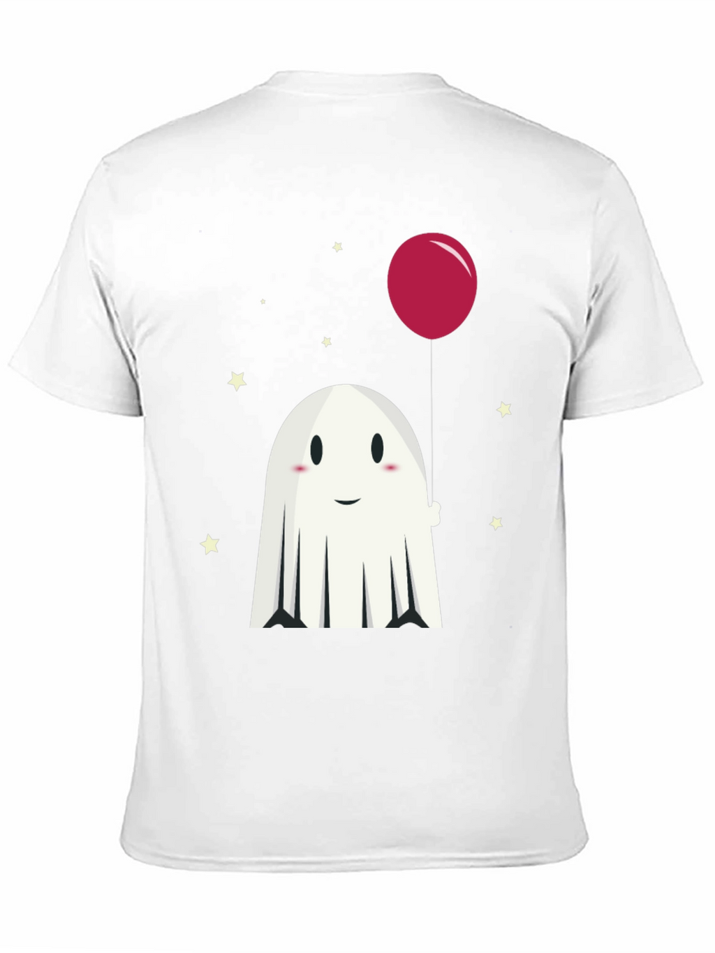 Cute Ghost & Balloon Graphic Tee
