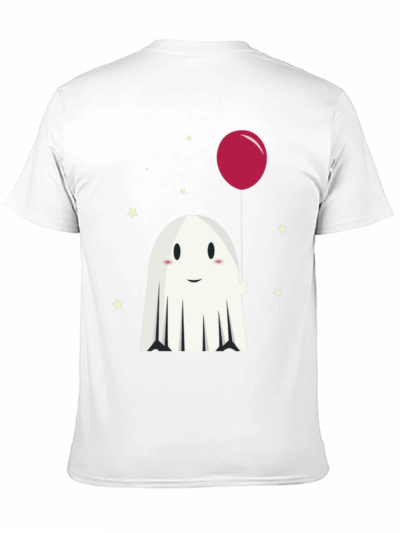 Cute Ghost & Balloon Graphic Tee