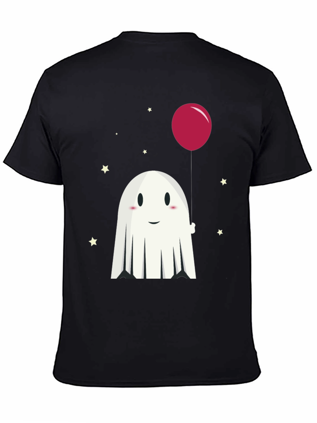 Cute Ghost & Balloon Graphic Tee
