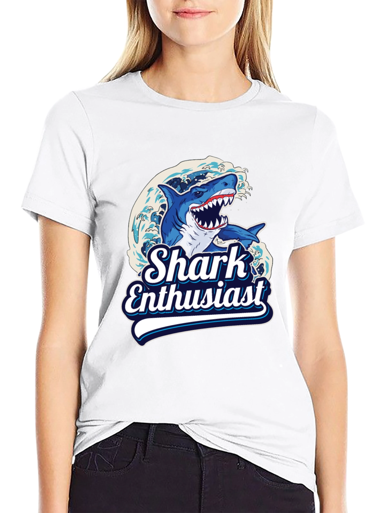Shark Enthusiast Graphic T-Shirt