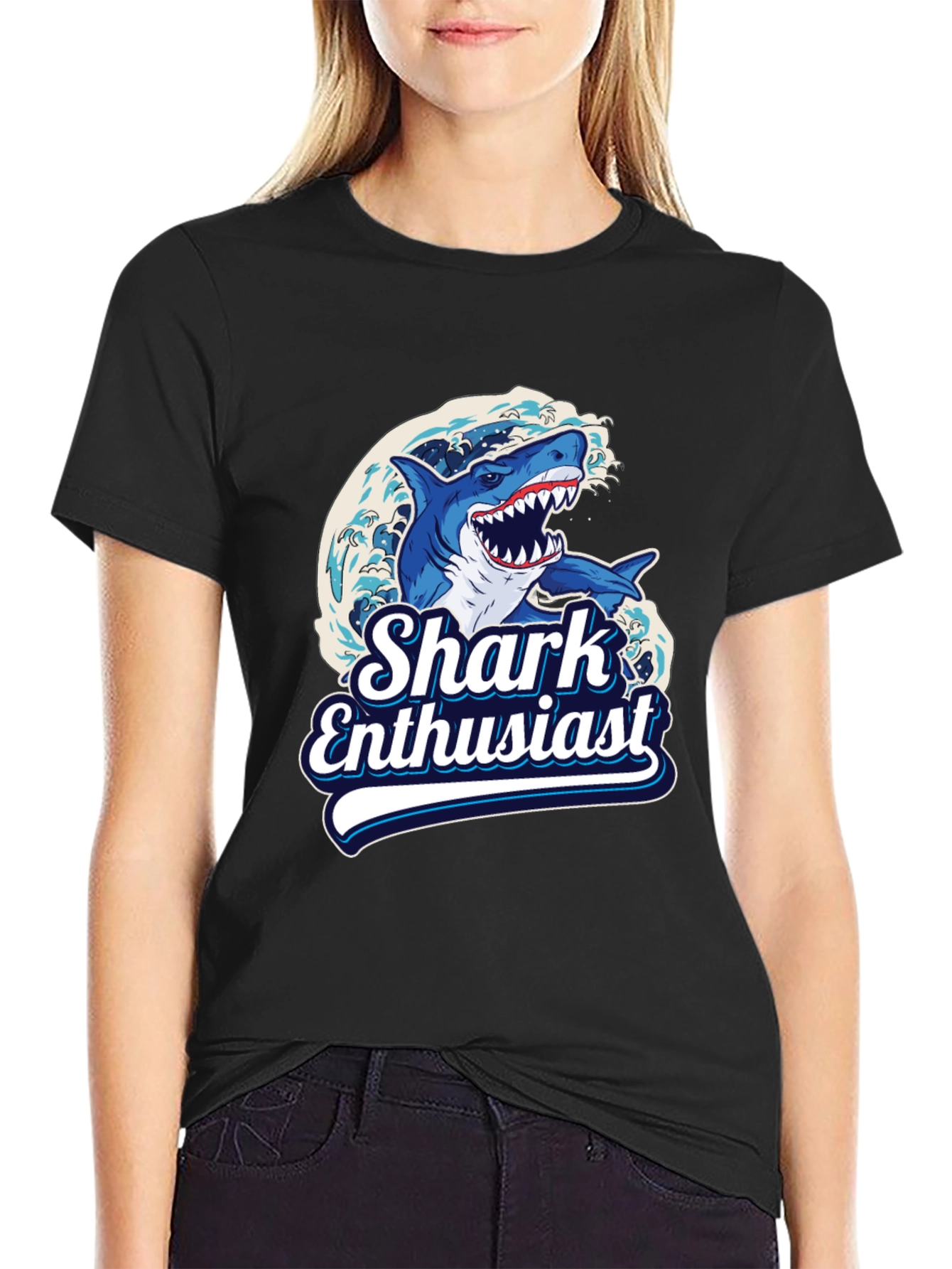 Shark Enthusiast Graphic T-Shirt
