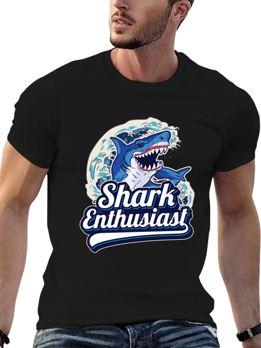 Shark Enthusiast Graphic T-Shirt