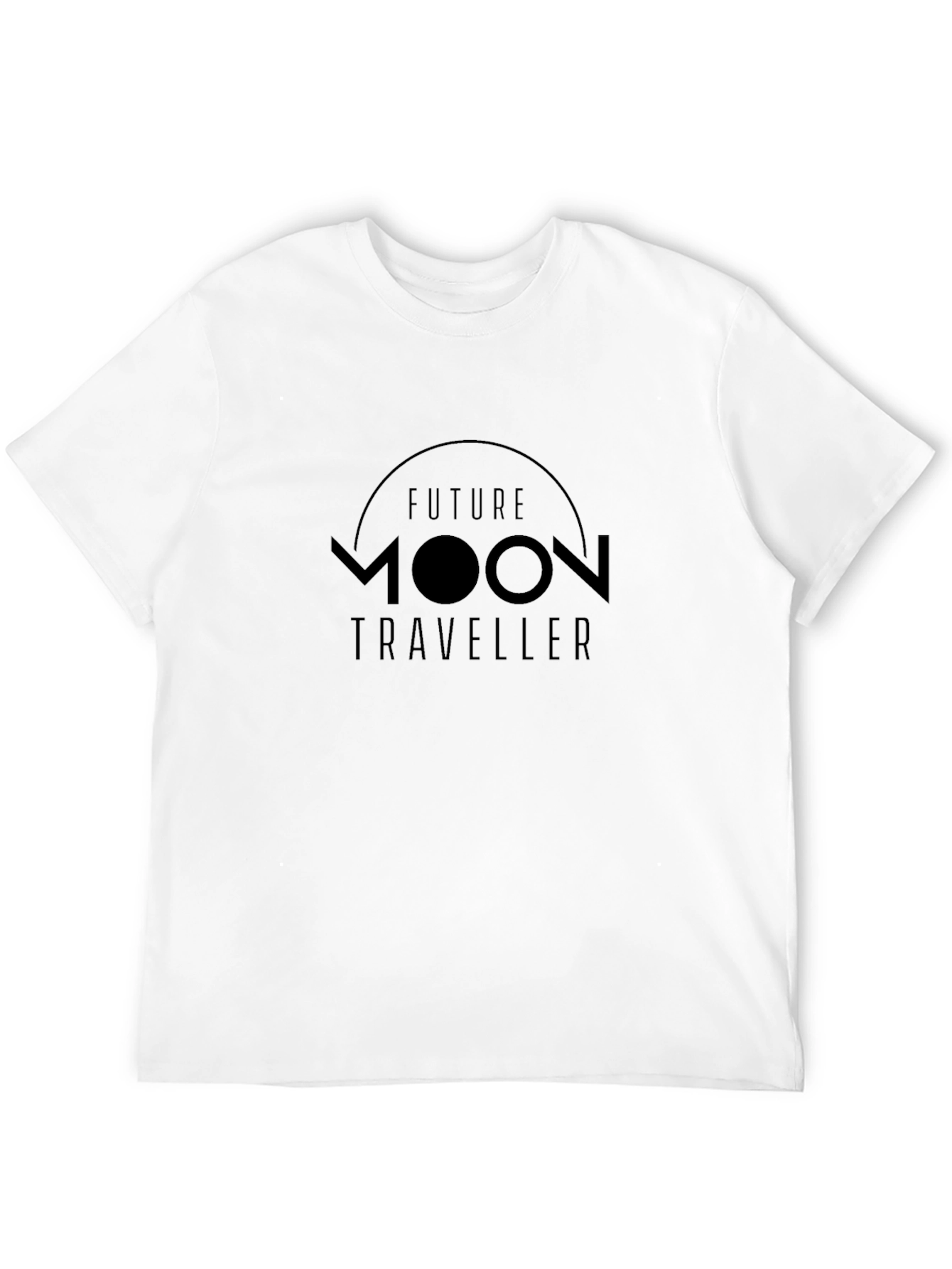 Future Moon Traveller Black T-Shirt