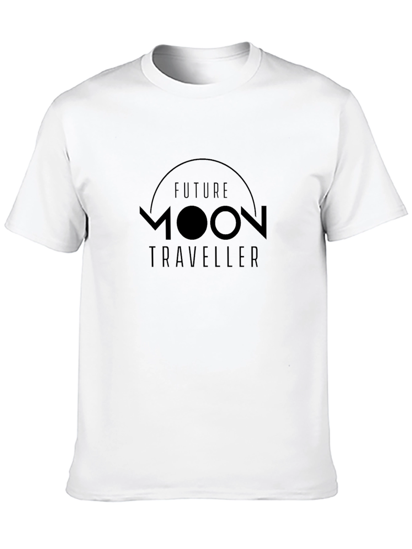 Future Moon Traveller Black T-Shirt