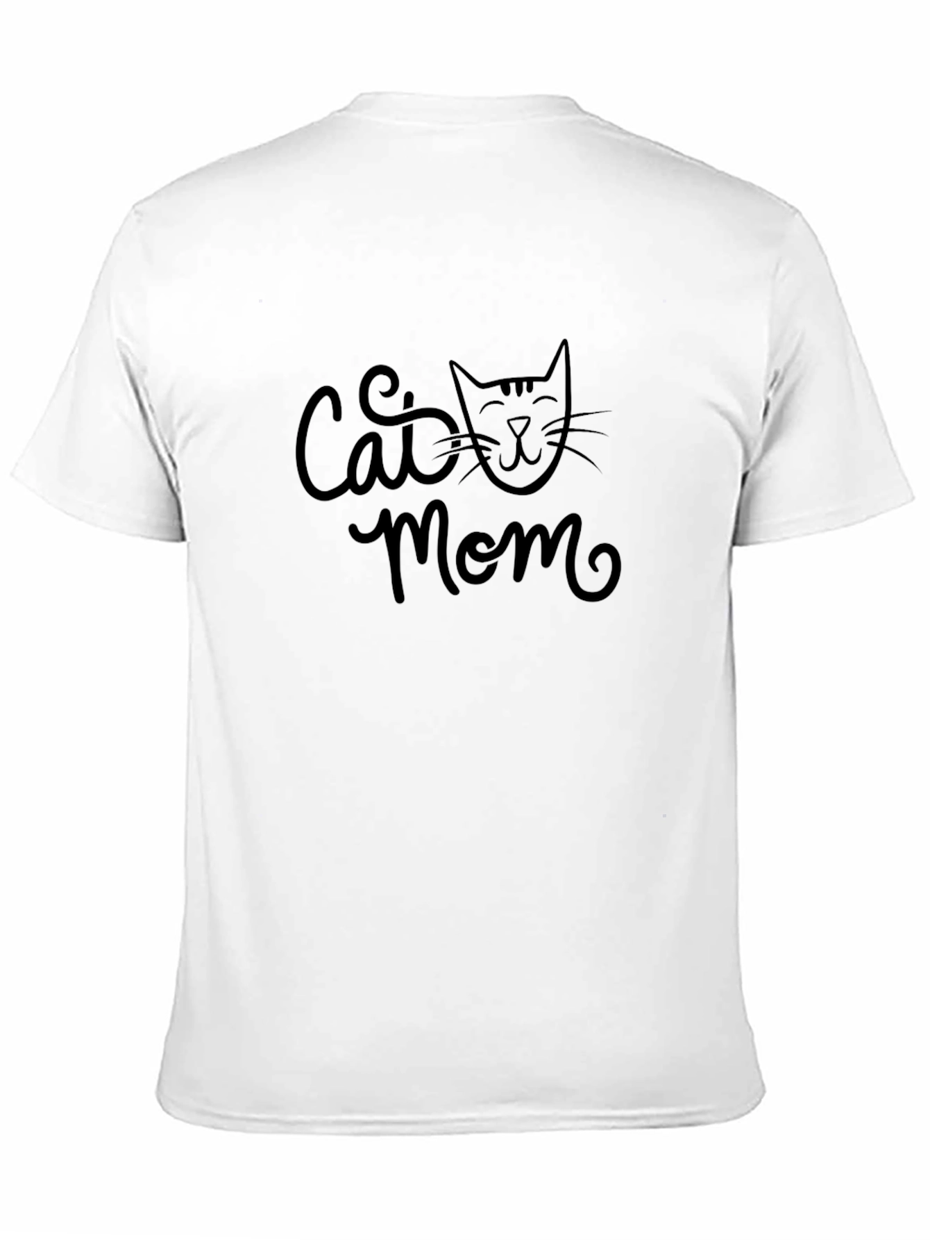Cat Mom Graphic Tee - Black Unisex T-Shirt