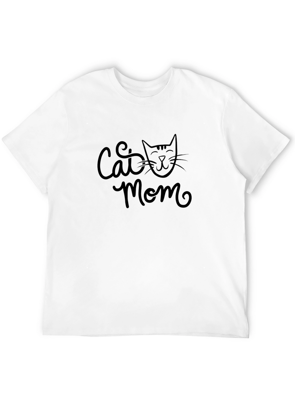 Cat Mom Graphic Tee - Black Unisex T-Shirt
