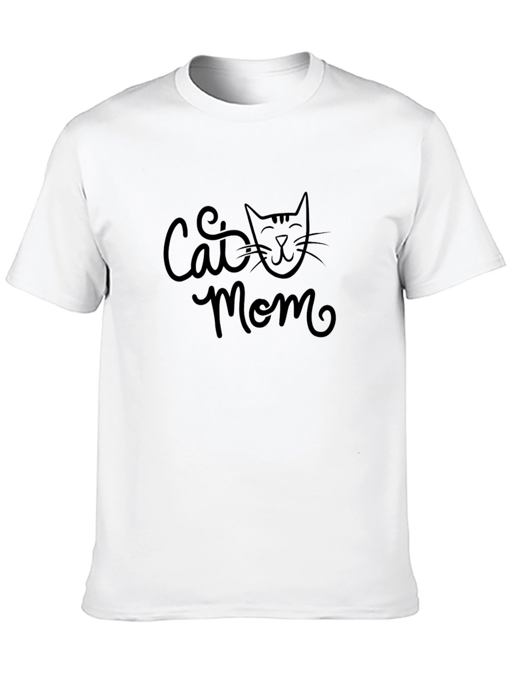 Cat Mom Graphic Tee - Black Unisex T-Shirt