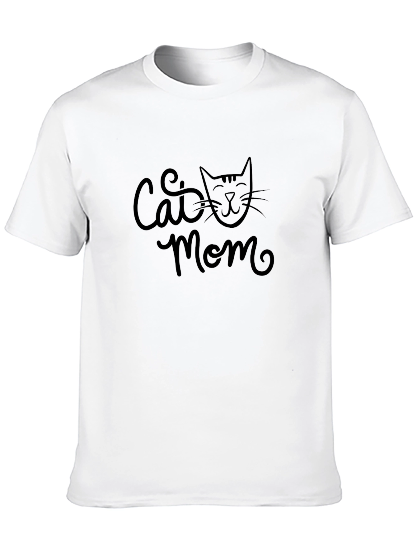 Cat Mom Graphic Tee - Black Unisex T-Shirt