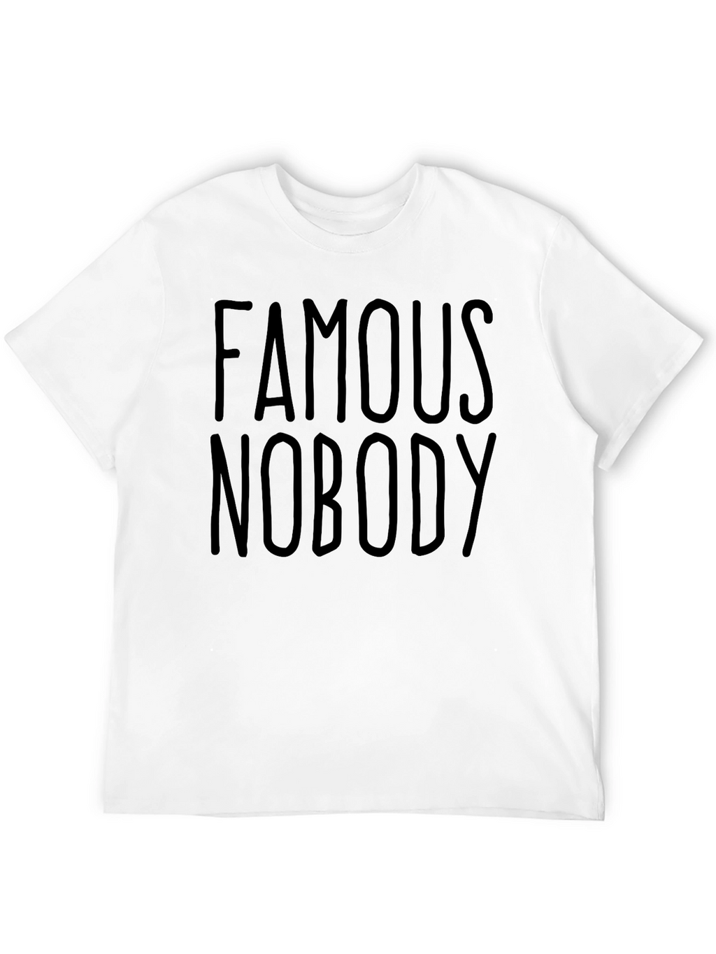 Famous Nobody Black Graphic Tee