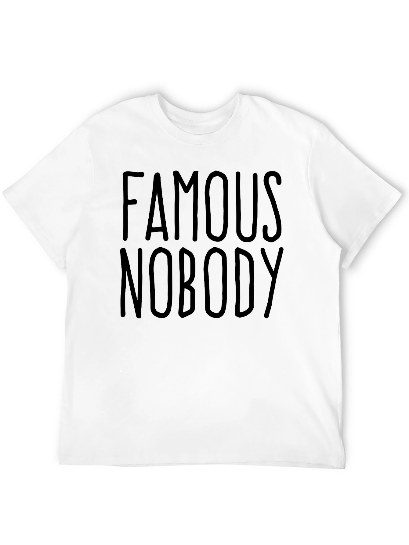 Famous Nobody Black Graphic Tee