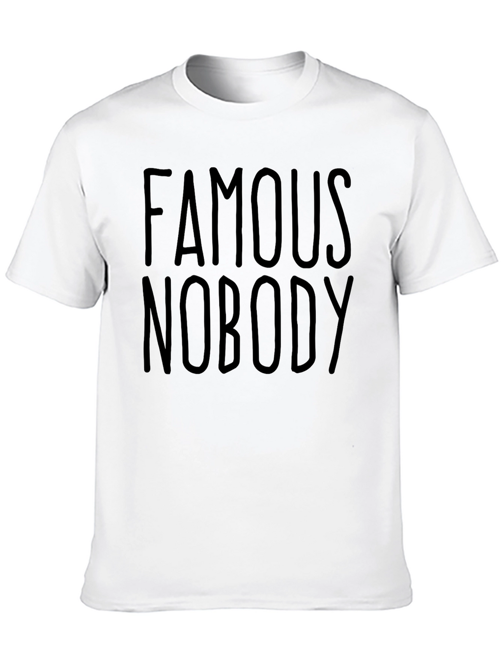 Famous Nobody Black Graphic Tee