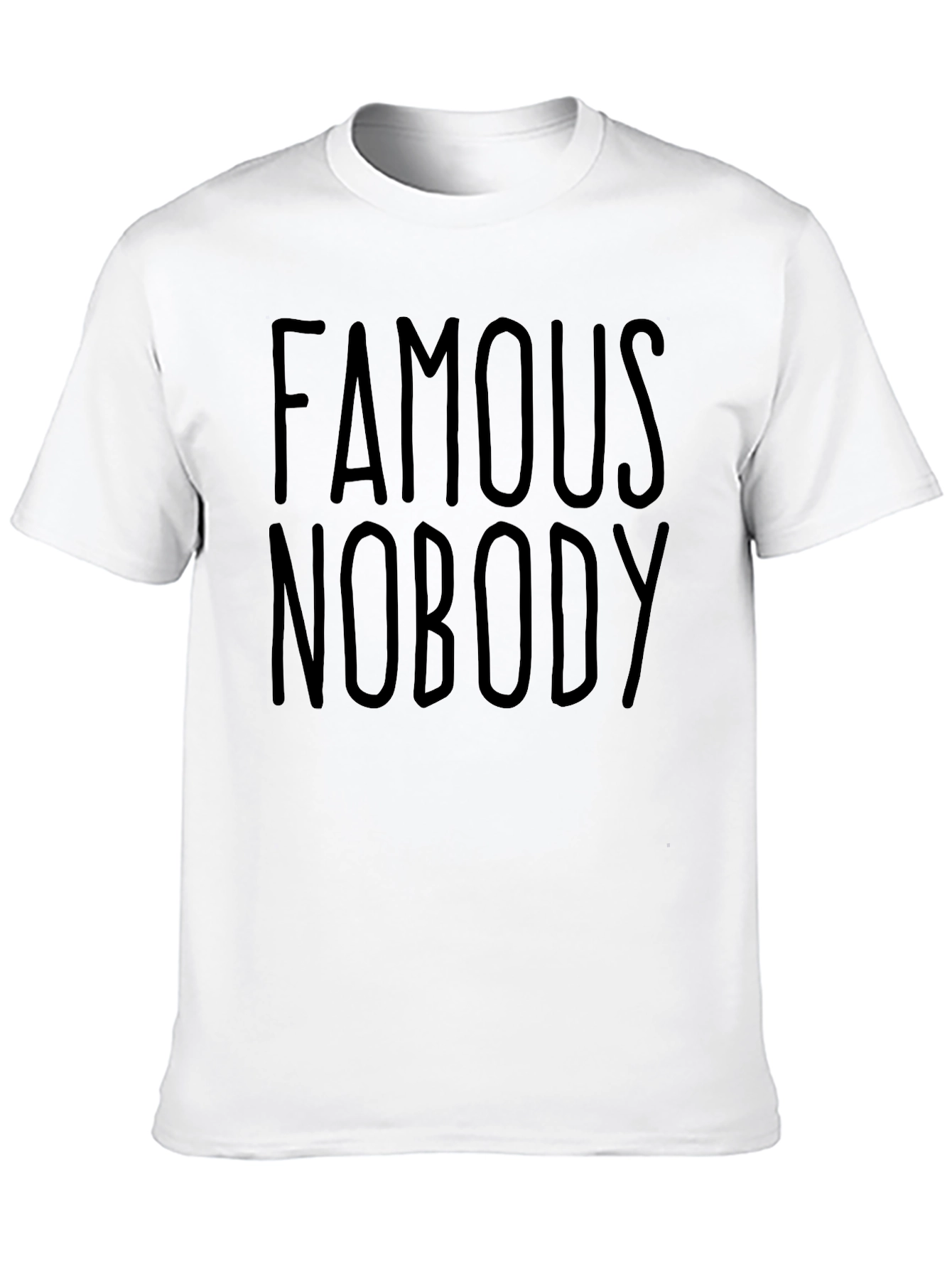 Famous Nobody Black Graphic Tee