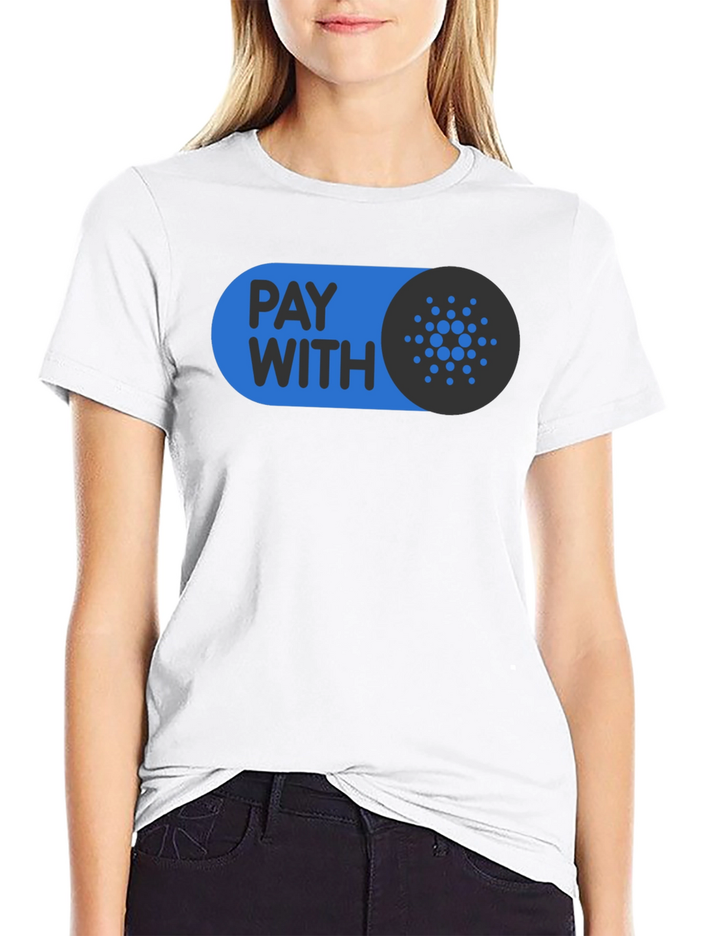Pay With Cardano Black T-Shirt