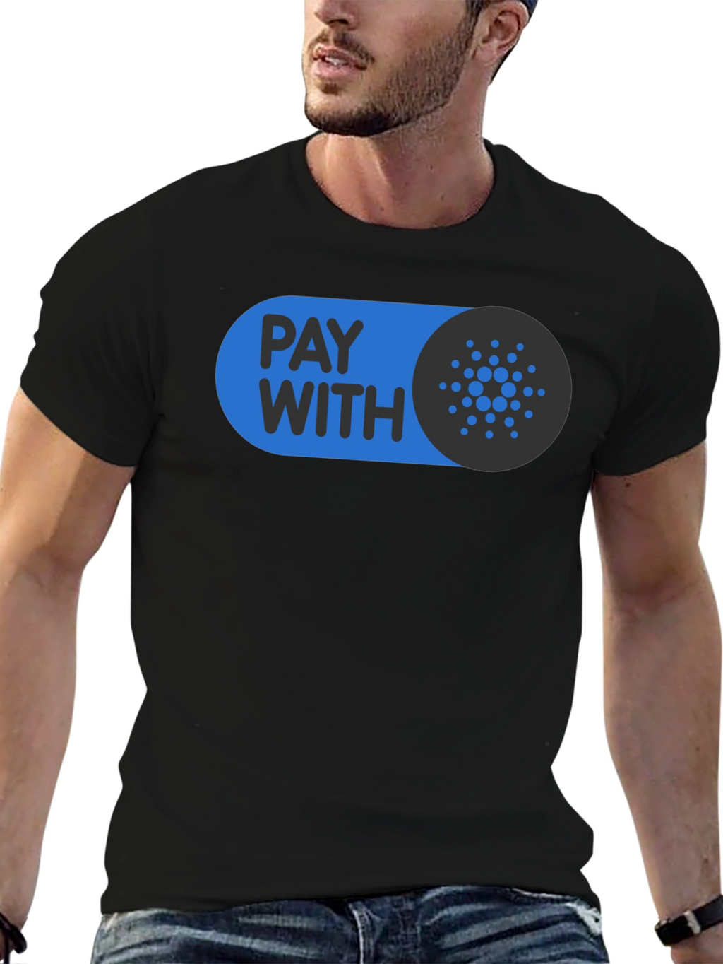 Pay With Cardano Black T-Shirt
