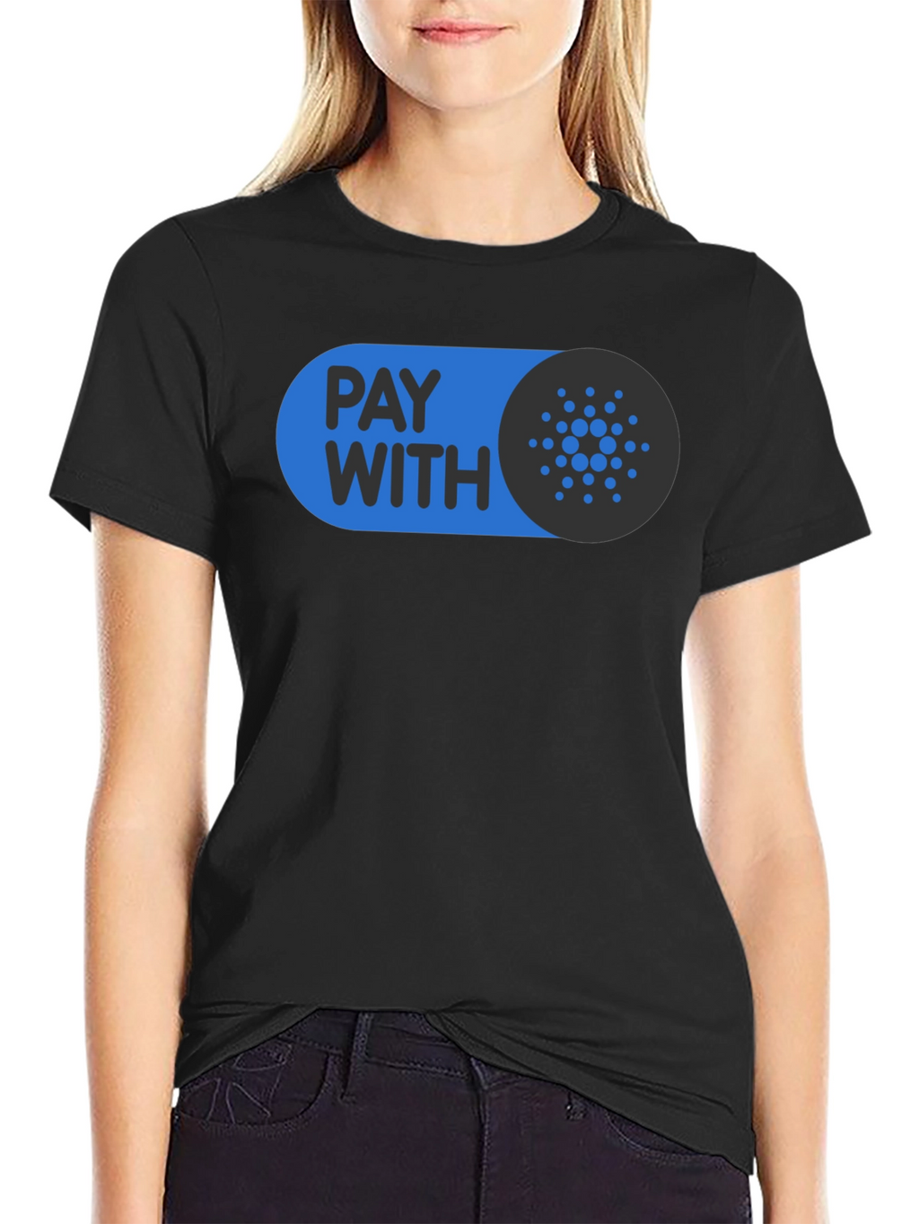 Pay With Cardano Black T-Shirt