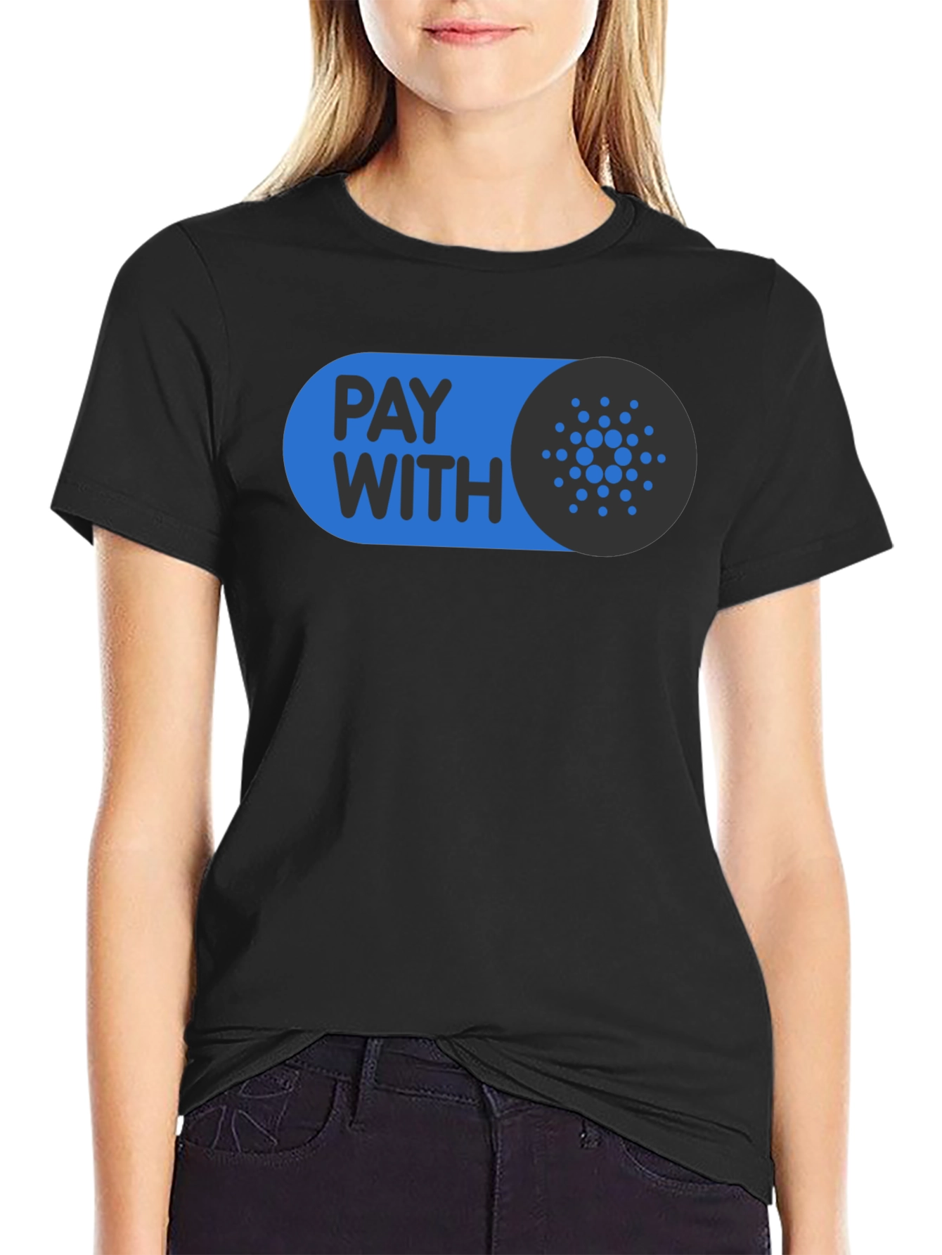 Pay With Cardano Black T-Shirt