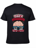 Save a Brain Read a Book Graphic Tee