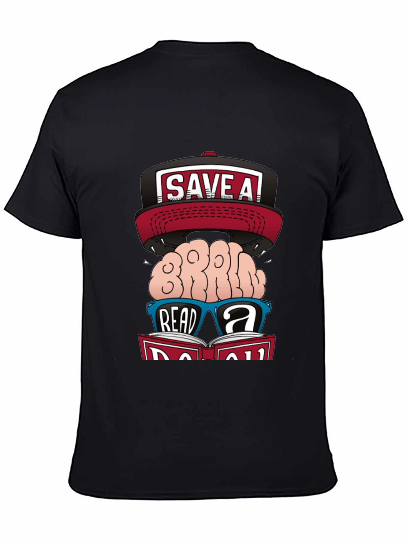 Save a Brain Read a Book Graphic Tee