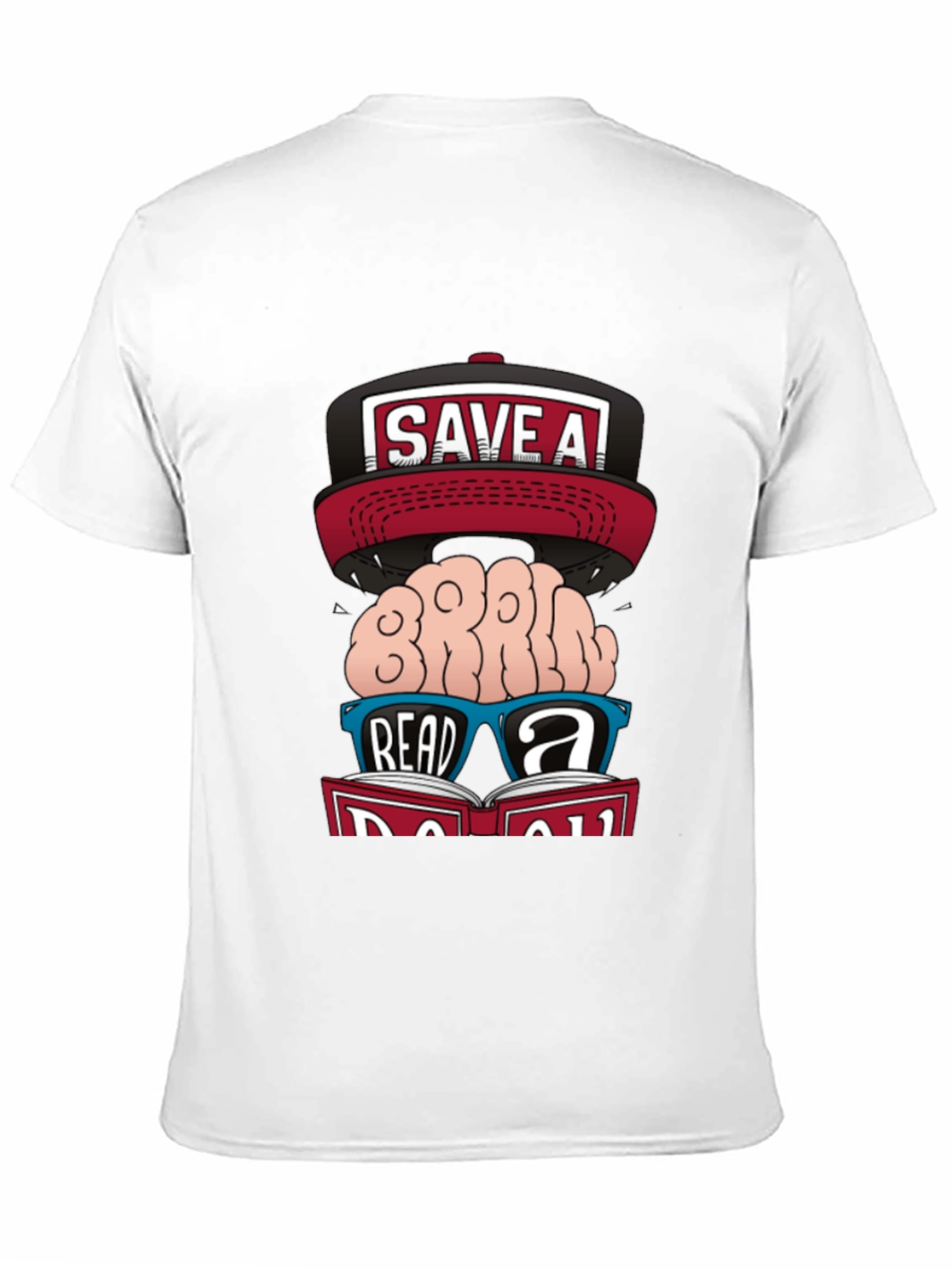 Save a Brain Read a Book Graphic Tee