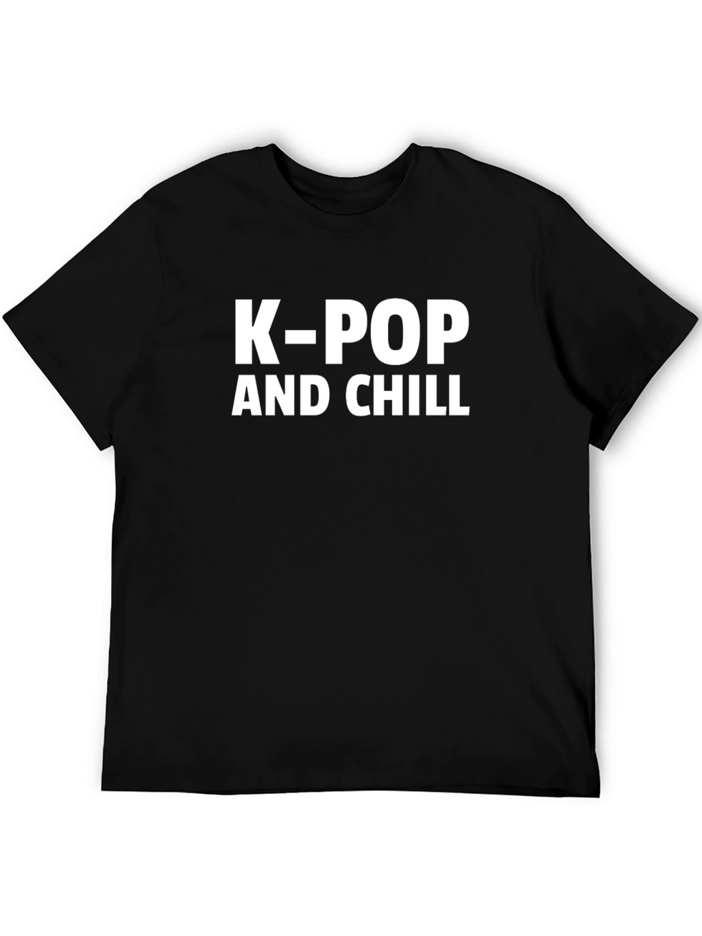 K-Pop and Chill Black T-Shirt