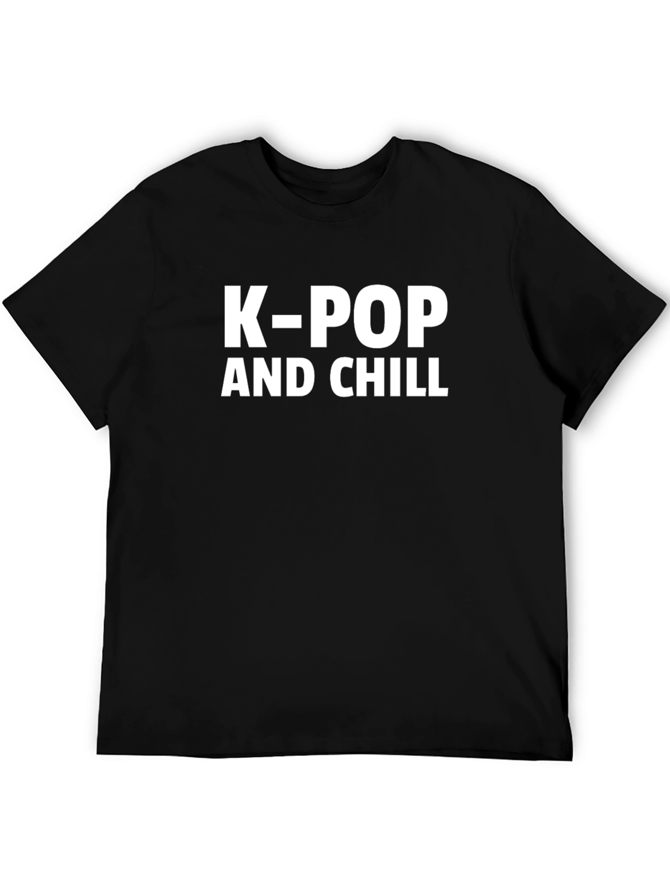 K-Pop and Chill Black T-Shirt
