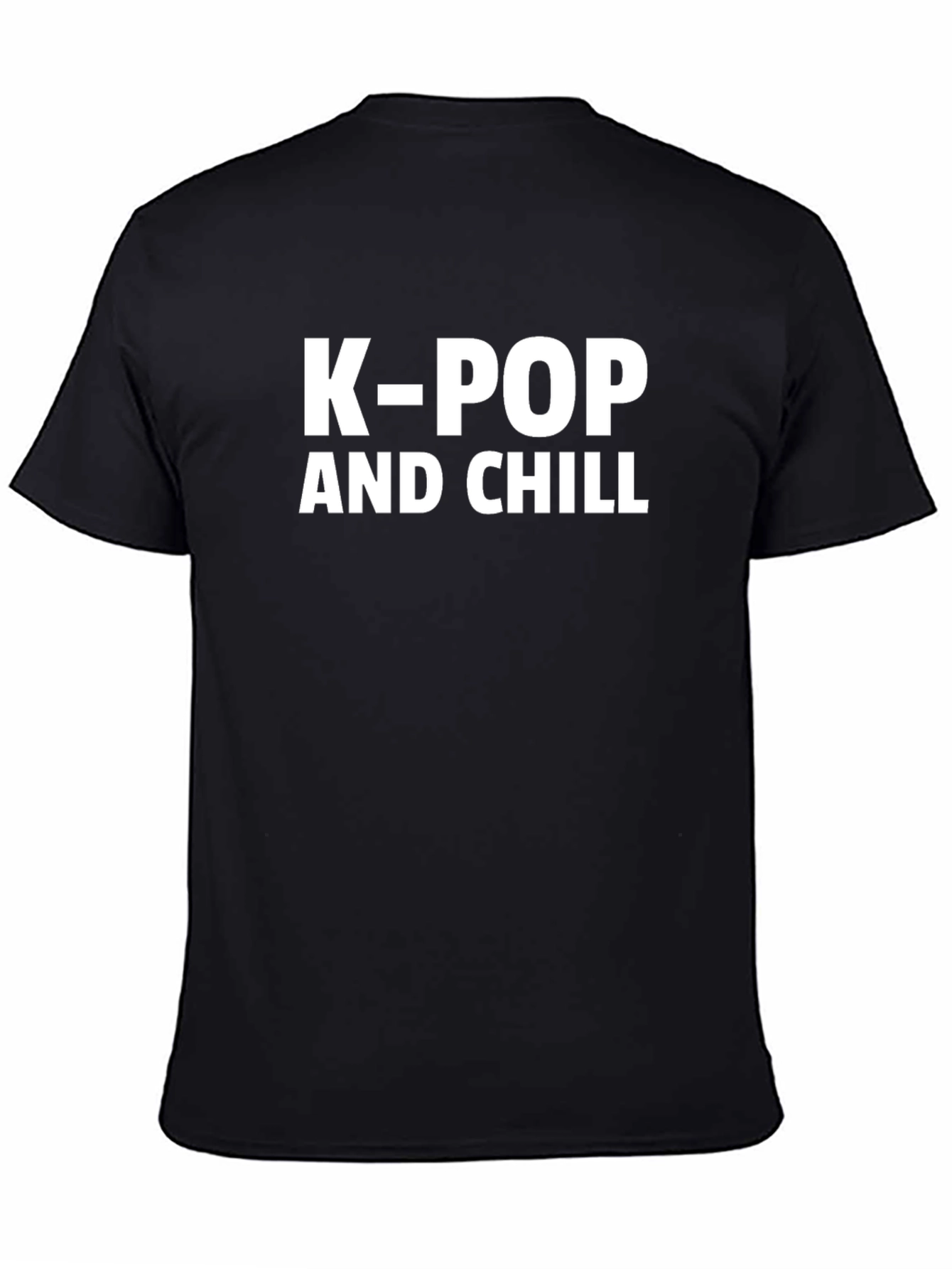 K-Pop and Chill Black T-Shirt