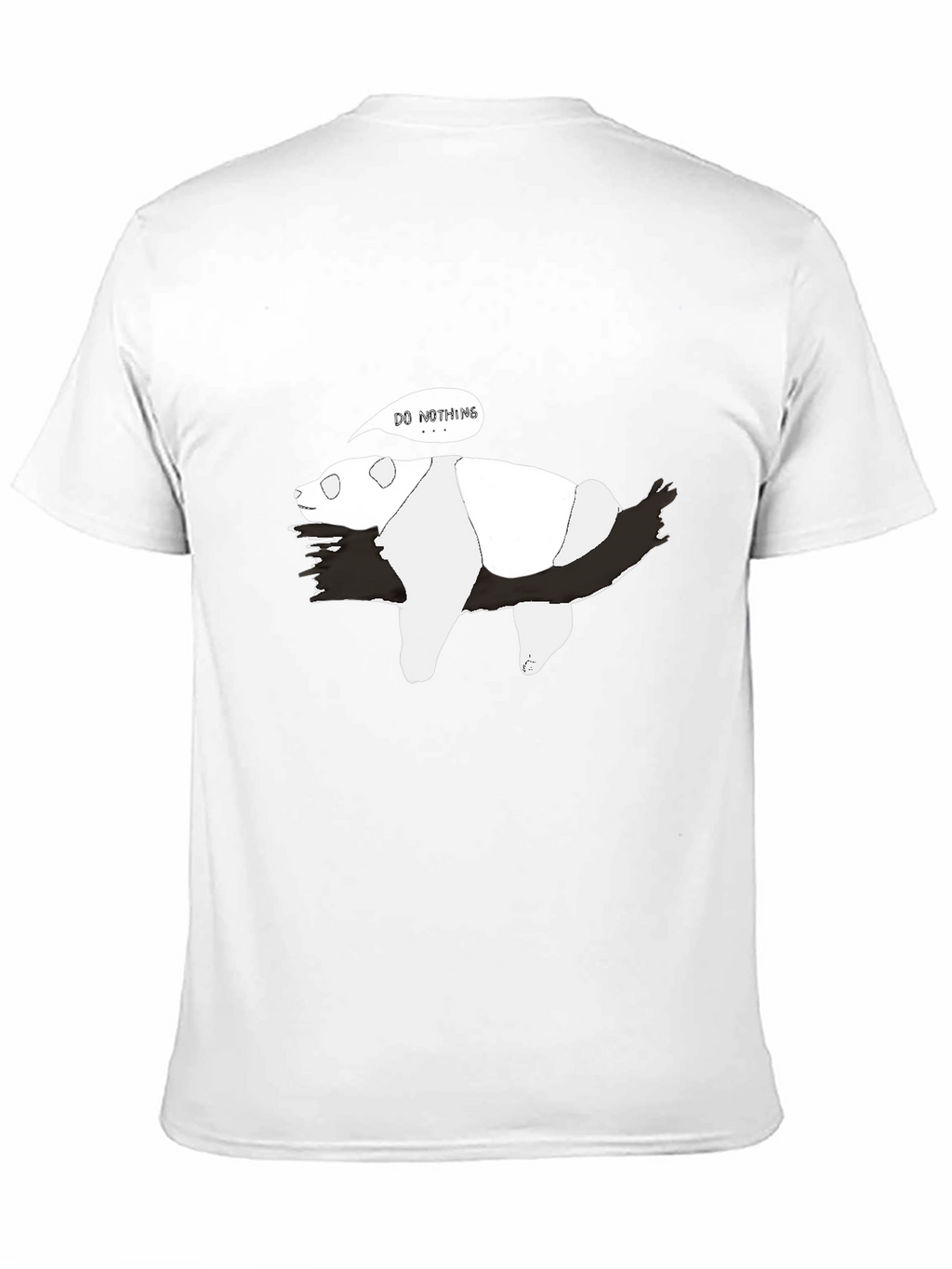 Lazy Panda T-Shirt - Do Nothing Funny Tee