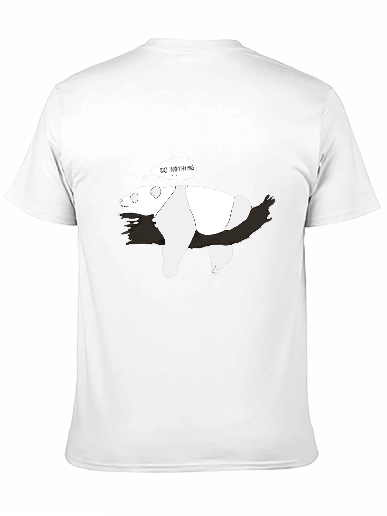 Lazy Panda T-Shirt - Do Nothing Funny Tee