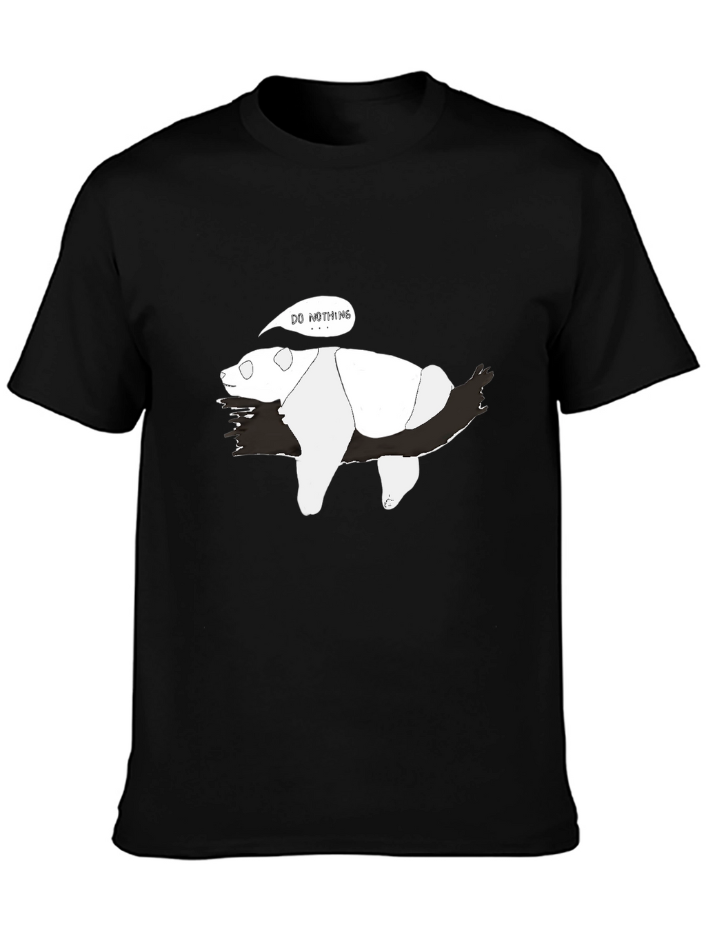 Lazy Panda T-Shirt - Do Nothing Funny Tee